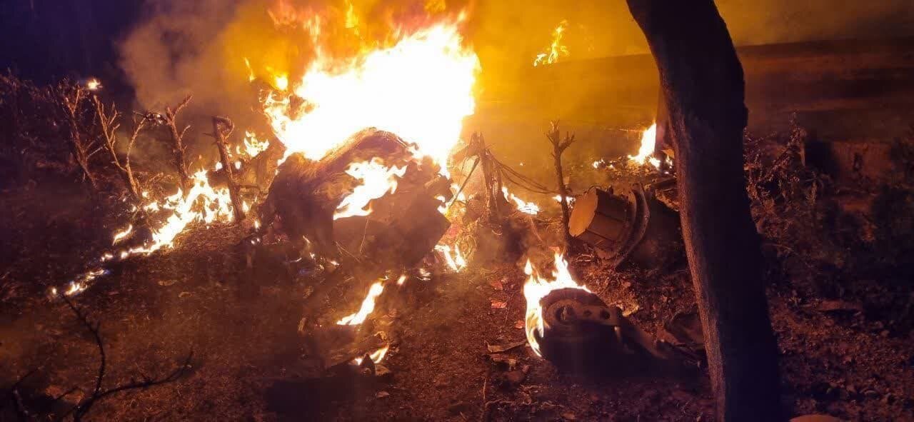 پهپاد هرمس اسرائیل در آسمان تهران منهدم شد + عکس و ویدیو