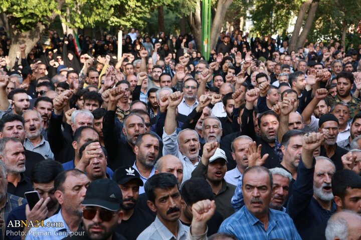 تشییع پیکر ۱۳ شهید حملات رژیم صهیونیستی در شهر اصفهان