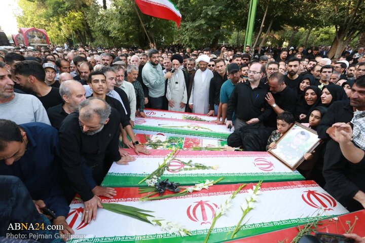 تشییع پیکر ۱۳ شهید حملات رژیم صهیونیستی در شهر اصفهان