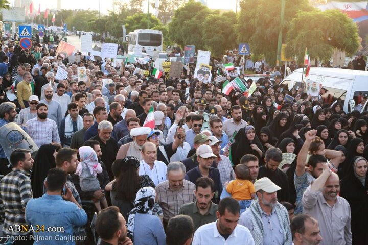 تشییع پیکر ۱۳ شهید حملات رژیم صهیونیستی در شهر اصفهان