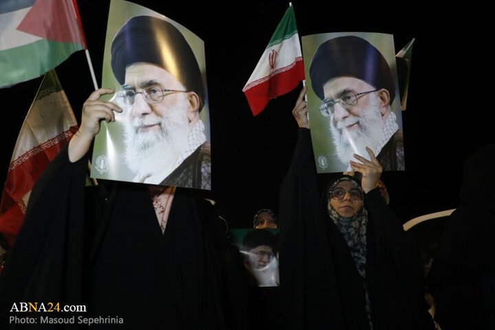 تجمع مردم تبریز در حمایت از نیروهای مسلح جمهوری اسلامی ایران