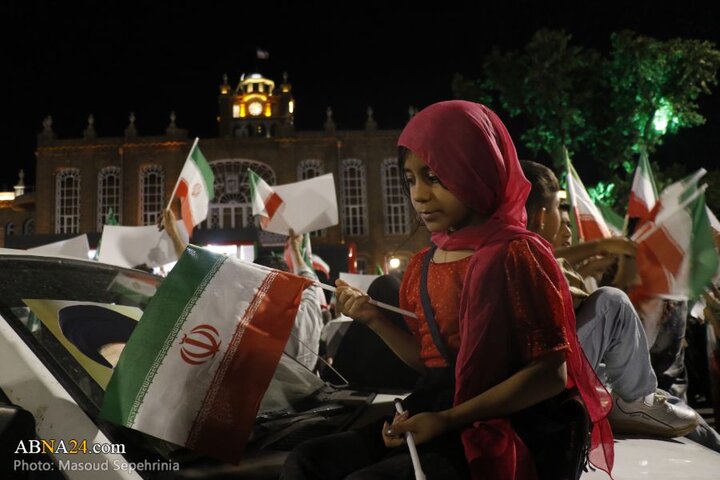 تجمع مردم تبریز در حمایت از نیروهای مسلح جمهوری اسلامی ایران