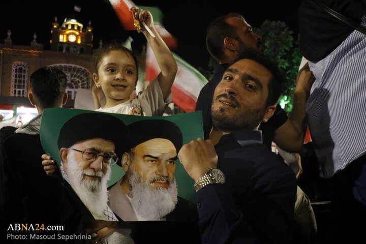 تجمع مردم تبریز در حمایت از نیروهای مسلح جمهوری اسلامی ایران