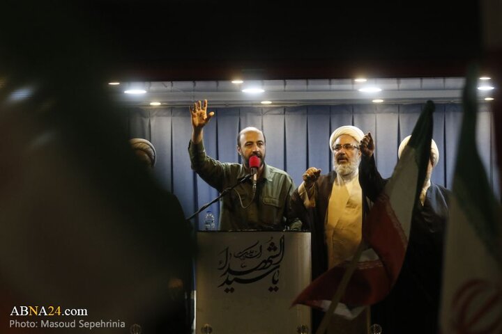 تجمع مردم تبریز در حمایت از نیروهای مسلح جمهوری اسلامی ایران