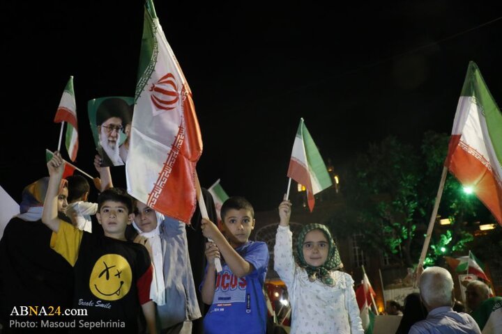 تجمع مردم تبریز در حمایت از نیروهای مسلح جمهوری اسلامی ایران