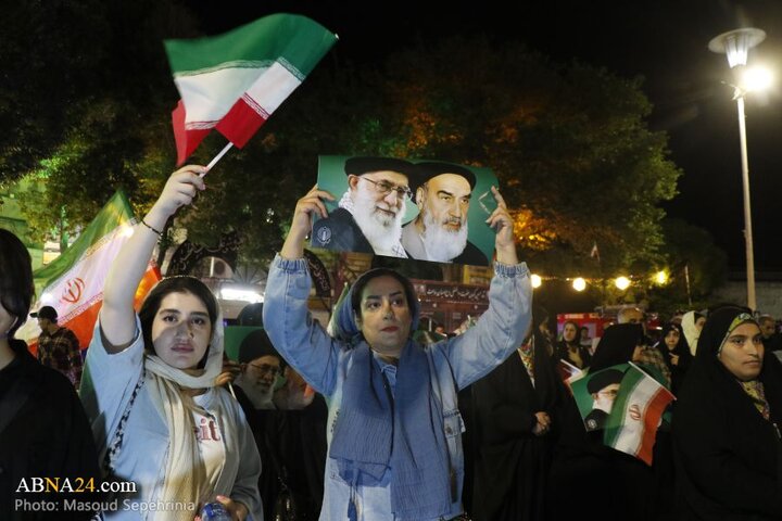 تجمع مردم تبریز در حمایت از نیروهای مسلح جمهوری اسلامی ایران