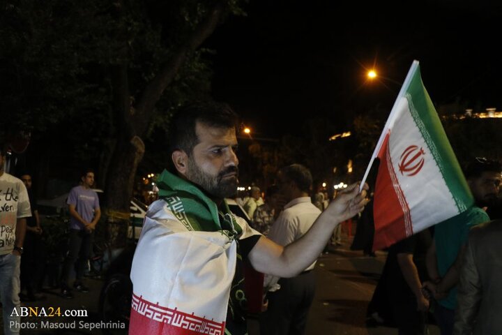 تجمع مردم تبریز در حمایت از نیروهای مسلح جمهوری اسلامی ایران