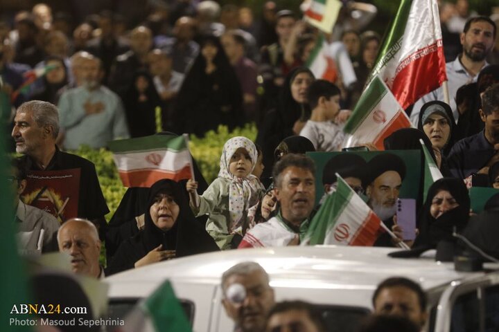 تجمع مردم تبریز در حمایت از نیروهای مسلح جمهوری اسلامی ایران