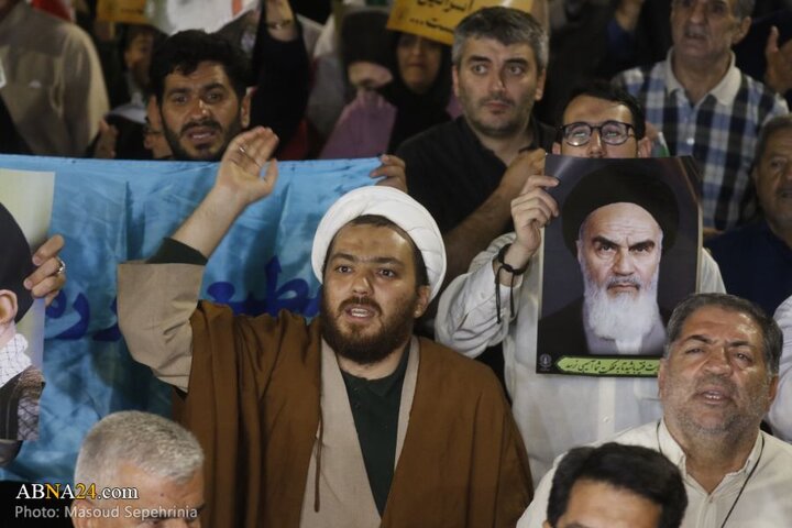 تجمع مردم تبریز در حمایت از نیروهای مسلح جمهوری اسلامی ایران