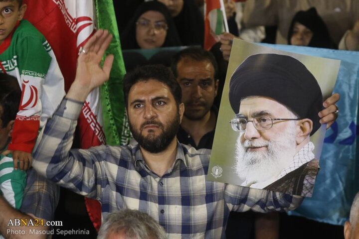 تجمع مردم تبریز در حمایت از نیروهای مسلح جمهوری اسلامی ایران