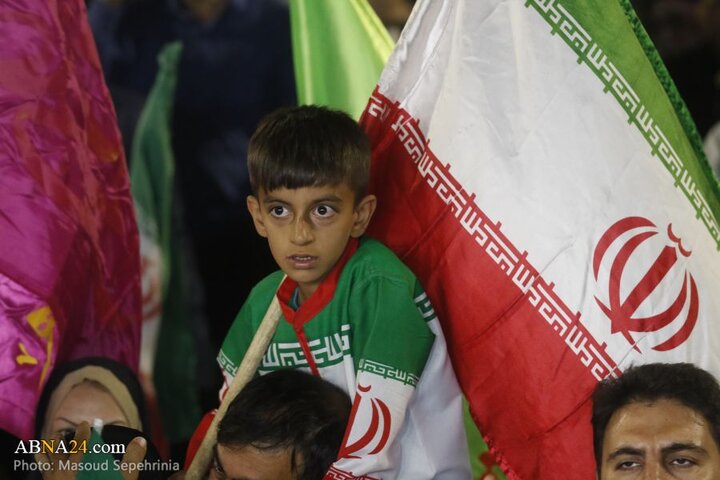 تجمع مردم تبریز در حمایت از نیروهای مسلح جمهوری اسلامی ایران