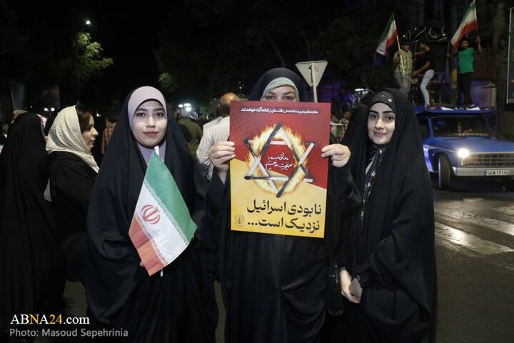 تجمع مردم تبریز در حمایت از نیروهای مسلح جمهوری اسلامی ایران