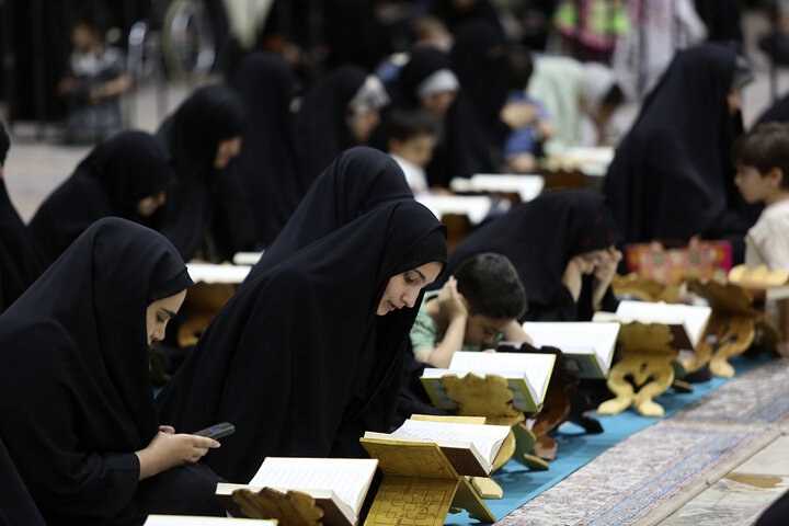 گزارش تصویری | محفل تلاوت فاطمی به یاد شهدای حملات رژیم صهیونی در حرم قم