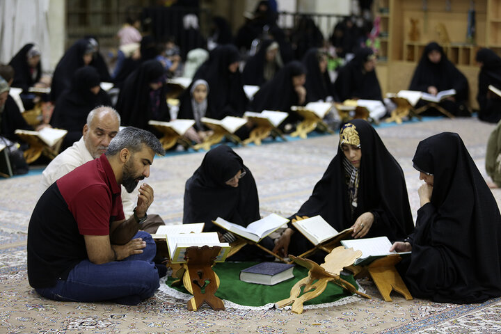 گزارش تصویری | محفل تلاوت فاطمی به یاد شهدای حملات رژیم صهیونی در حرم قم