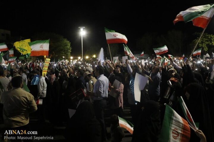 Photos: Tabriz people gather in support of Iranian Armed Forces