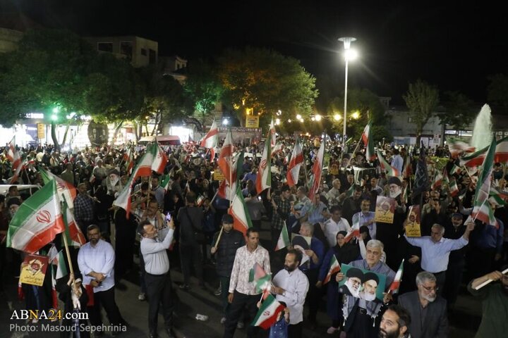 Photos: Tabriz people gather in support of Iranian Armed Forces