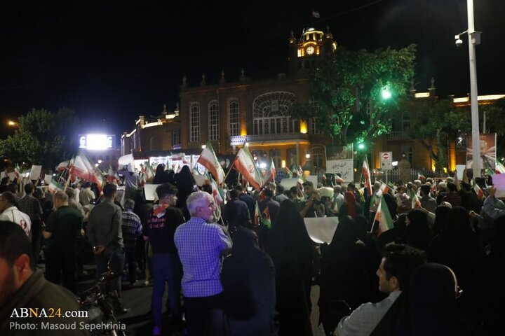 Photos: Tabriz people gather in support of Iranian Armed Forces