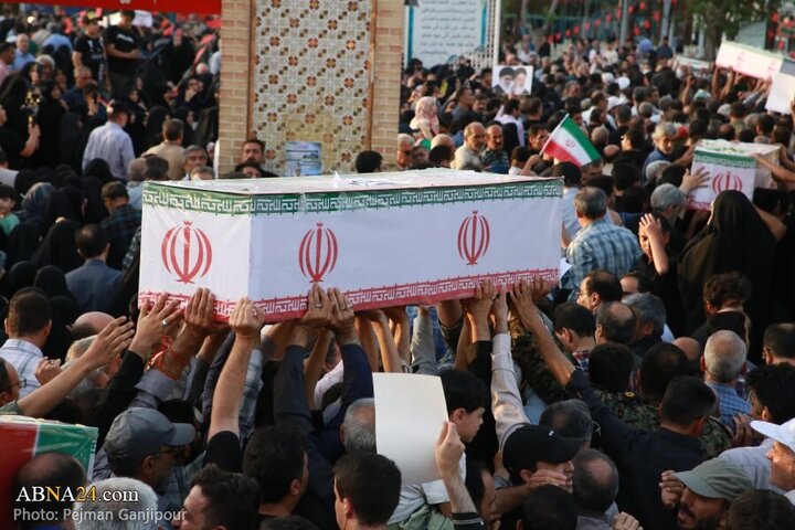 Photos: Funeral of 13 Iranian martyrs over Zionist regime attacks held in Isfahan