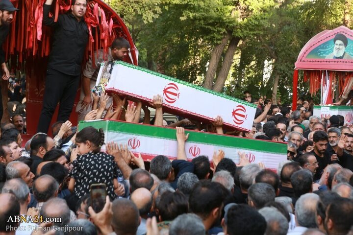 Photos: Funeral of 13 Iranian martyrs over Zionist regime attacks held in Isfahan