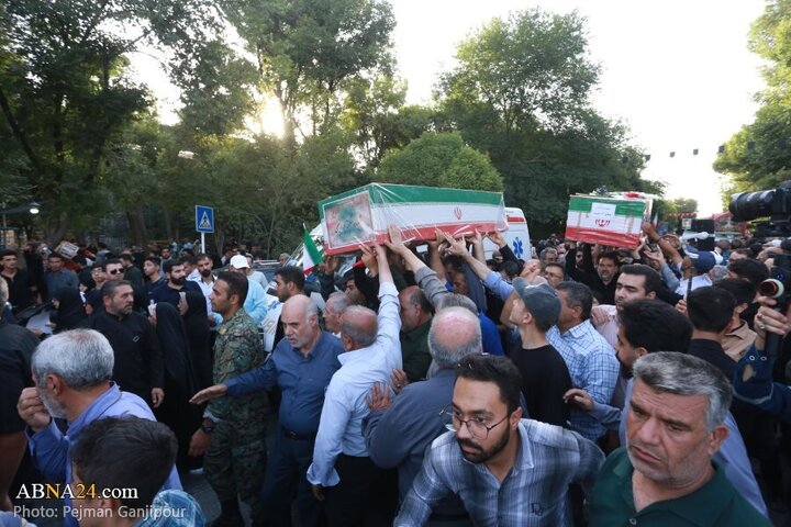 Photos: Funeral of 13 Iranian martyrs over Zionist regime attacks held in Isfahan