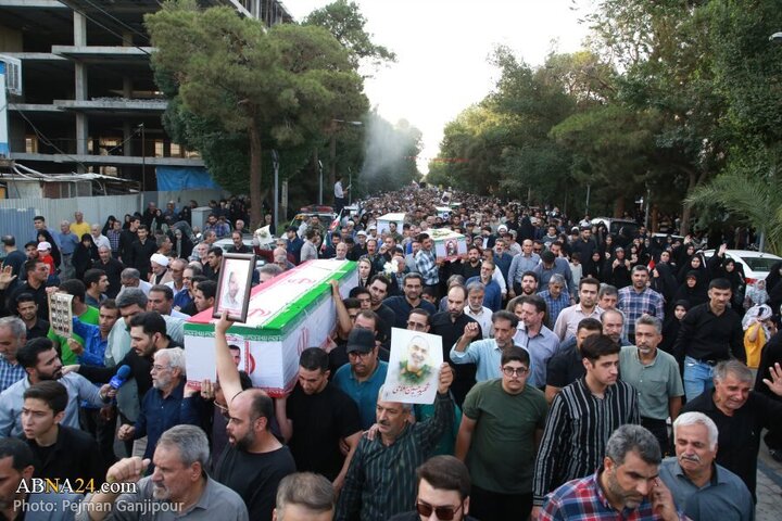 Photos: Funeral of 13 Iranian martyrs over Zionist regime attacks held in Isfahan