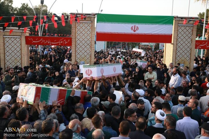 Photos: Funeral of 13 Iranian martyrs over Zionist regime attacks held in Isfahan