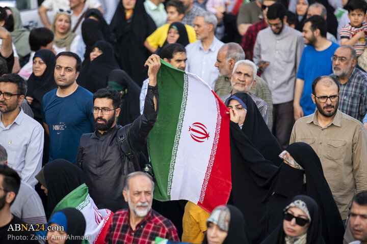 Photos: Magnificent gathering of Tehran people in support of Iranian armed forces