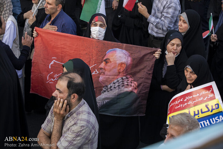 Photos: Magnificent gathering of Tehran people in support of Iranian armed forces