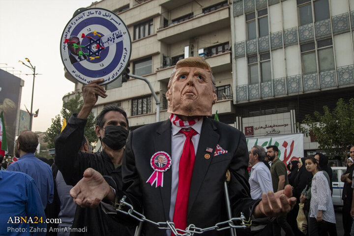 Photos: Magnificent gathering of Tehran people in support of Iranian armed forces