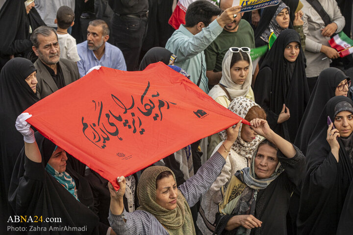 Photos: Magnificent gathering of Tehran people in support of Iranian armed forces