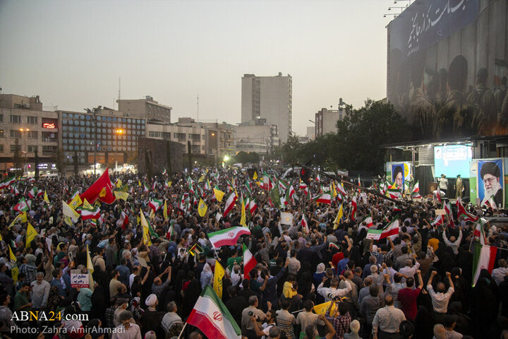 Photos: Magnificent gathering of Tehran people in support of Iranian armed forces