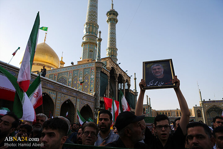 Photos: Funeral ceremony for 8 martyrs of Zionist aggression held in Qom