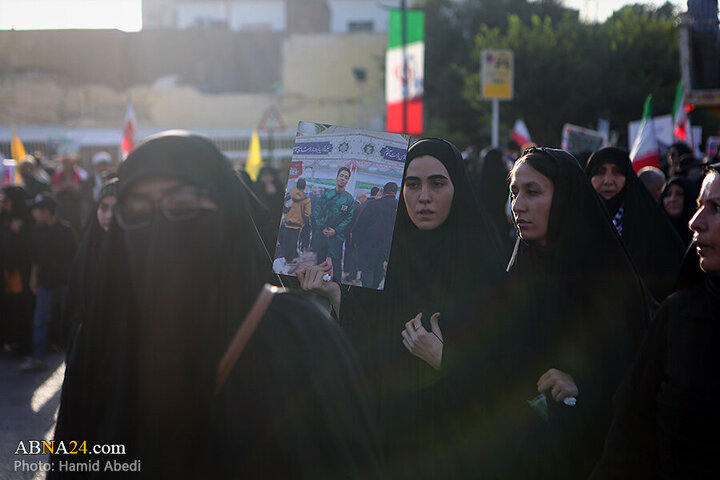 Photos: Funeral ceremony for 8 martyrs of Zionist aggression held in Qom