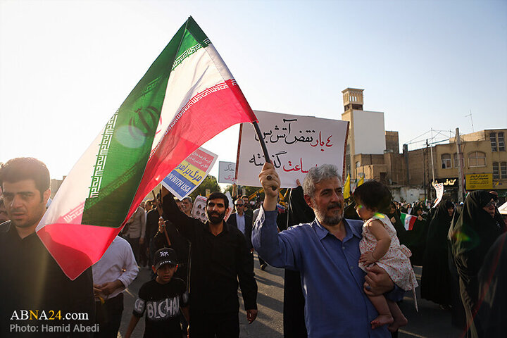 Photos: Funeral ceremony for 8 martyrs of Zionist aggression held in Qom