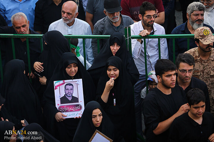 Photos: Funeral ceremony for 8 martyrs of Zionist aggression held in Qom