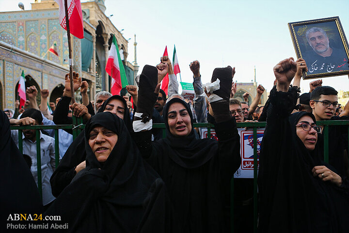 Photos: Funeral ceremony for 8 martyrs of Zionist aggression held in Qom