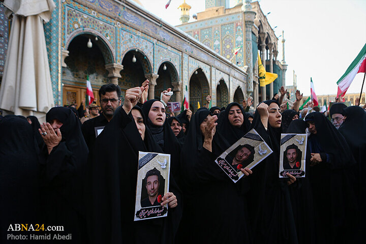 Photos: Funeral ceremony for 8 martyrs of Zionist aggression held in Qom