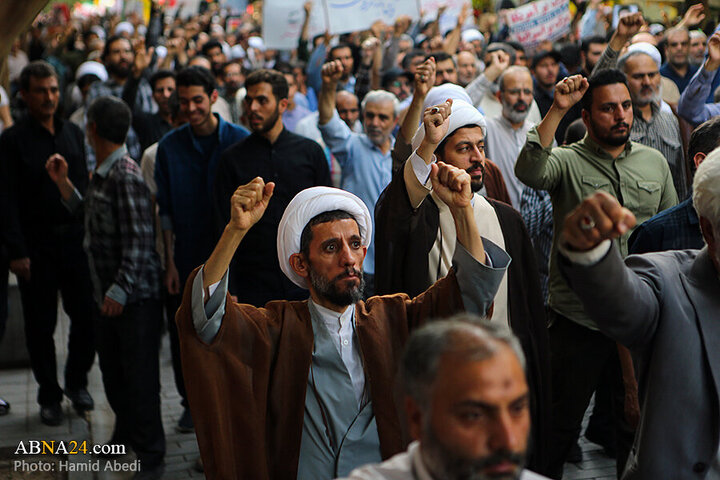Photos: Funeral ceremony for 8 martyrs of Zionist aggression held in Qom