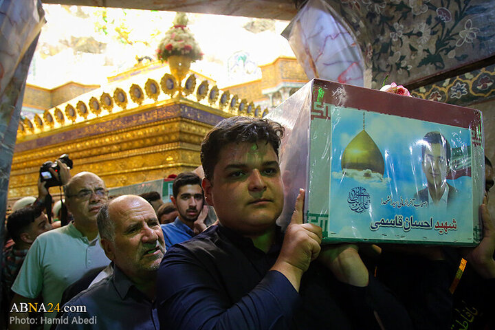 Photos: Funeral ceremony for 8 martyrs of Zionist aggression held in Qom