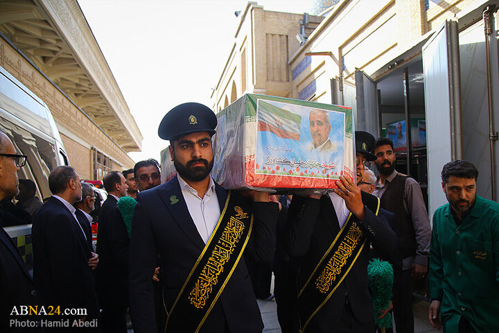 Photos: Funeral ceremony for 8 martyrs of Zionist aggression held in Qom