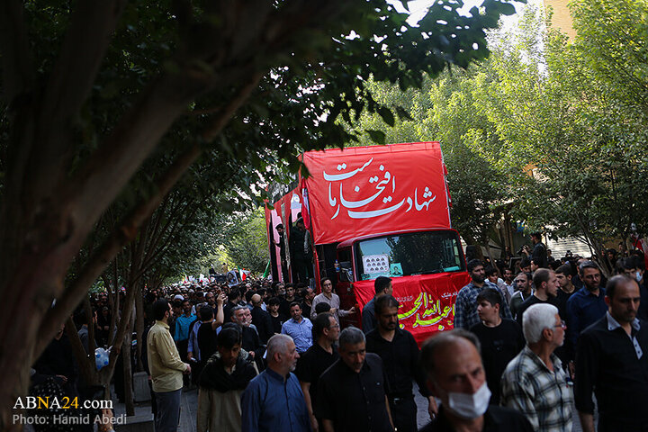 Photos: Funeral ceremony for 8 martyrs of Zionist aggression held in Qom