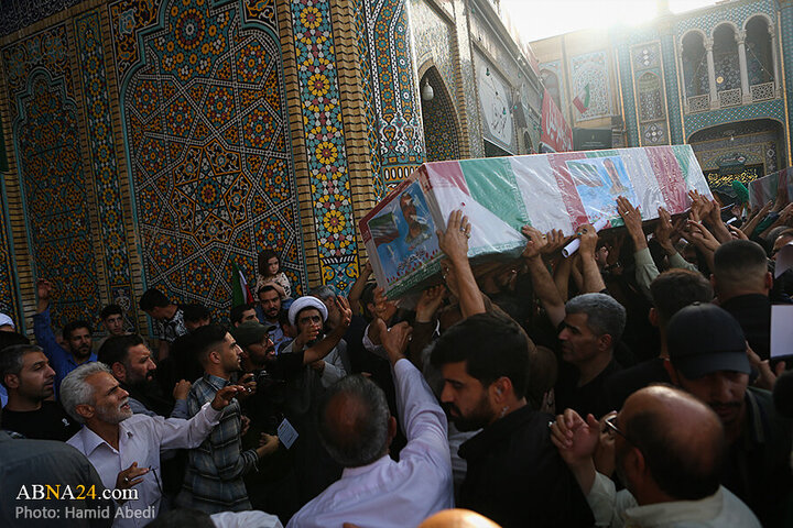 Photos: Funeral ceremony for 8 martyrs of Zionist aggression held in Qom