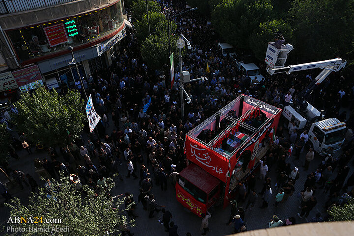 Photos: Funeral ceremony for 8 martyrs of Zionist aggression held in Qom