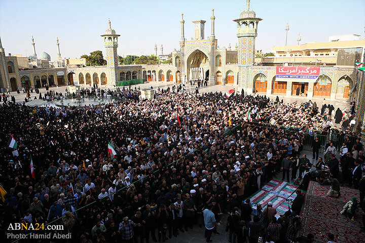 Photos: Funeral ceremony for 8 martyrs of Zionist aggression held in Qom