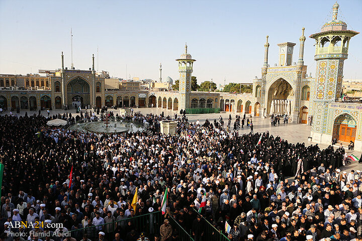 Photos: Funeral ceremony for 8 martyrs of Zionist aggression held in Qom