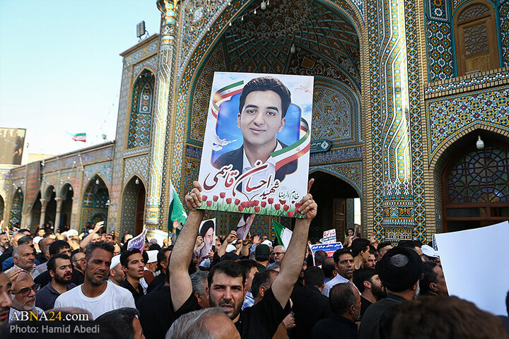 Photos: Funeral ceremony for 8 martyrs of Zionist aggression held in Qom