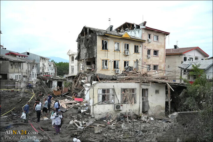 Photos: Israel's criminal attack on Astaneh-ye Ashrafiyeh