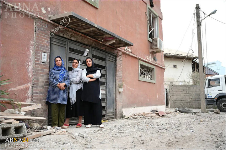 Photos: Israel's criminal attack on Astaneh-ye Ashrafiyeh