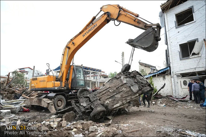 Photos: Israel's criminal attack on Astaneh-ye Ashrafiyeh