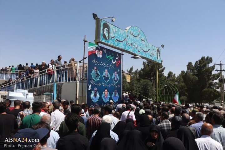 Photos: Funeral of 6 martyrs defending homeland held in Shahreza, Isfahan